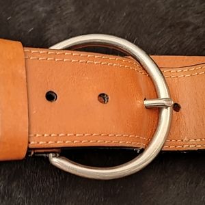 LEATHER BELT WITH SCROLLING